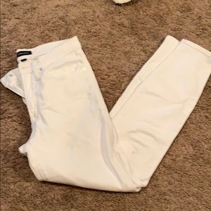 JCrew White Jeans Full length with finished hem